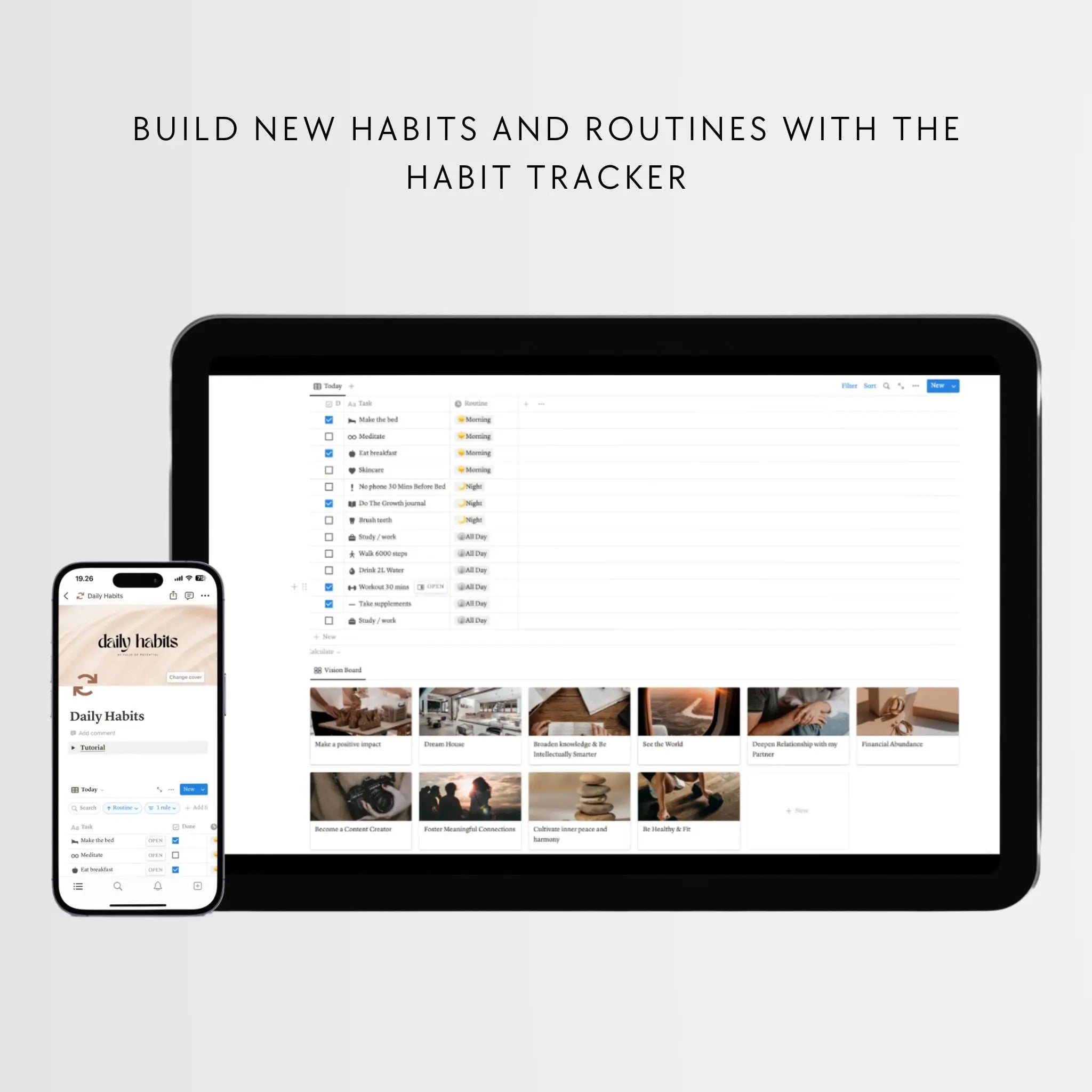 The Goals & Habits Planner