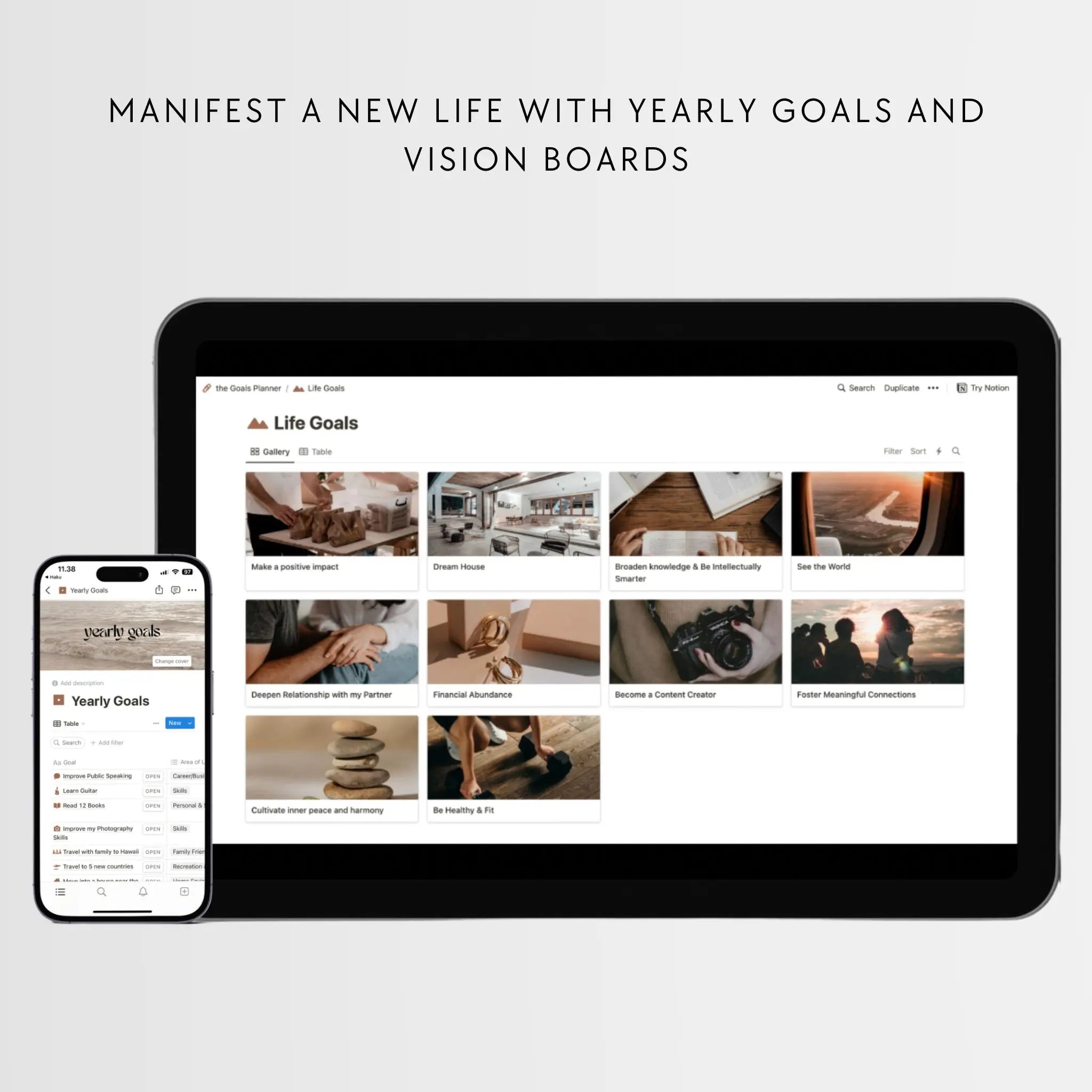 The Goals & Habits Planner