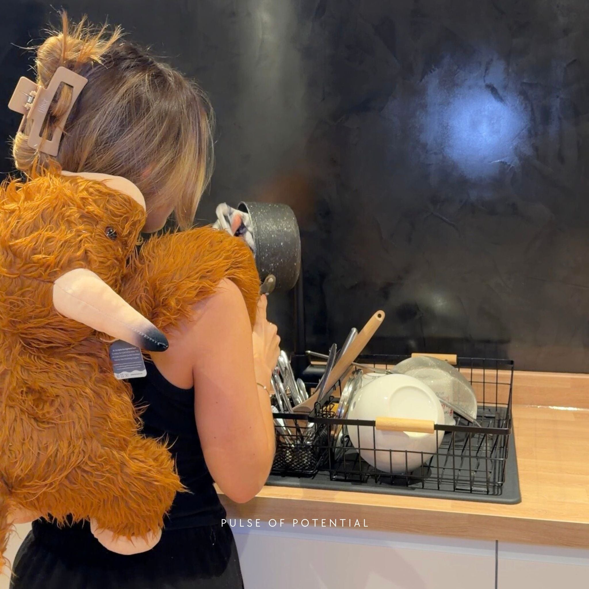 Hallie the Highland Cow Weighted Animal