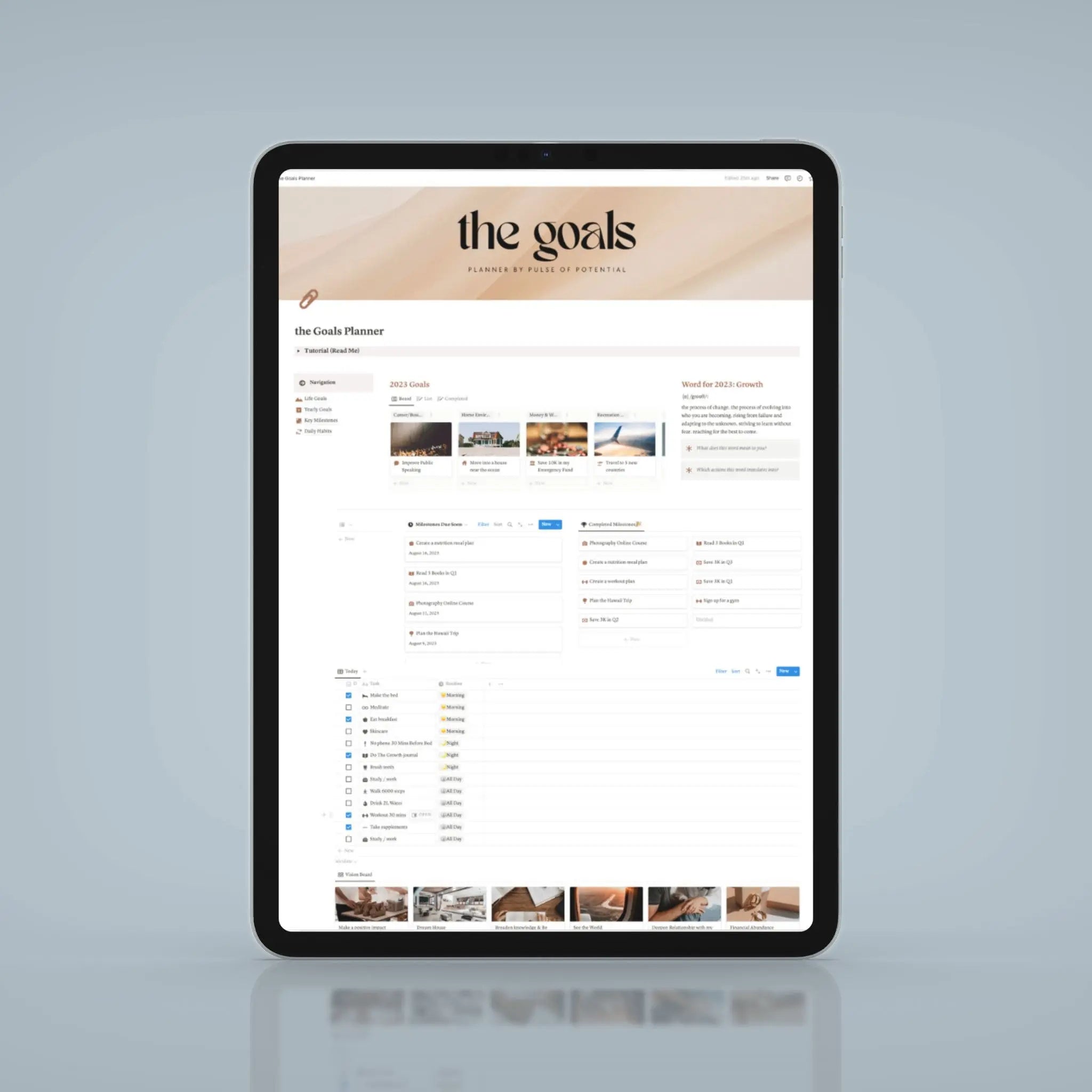 The Goals & Habits Planner