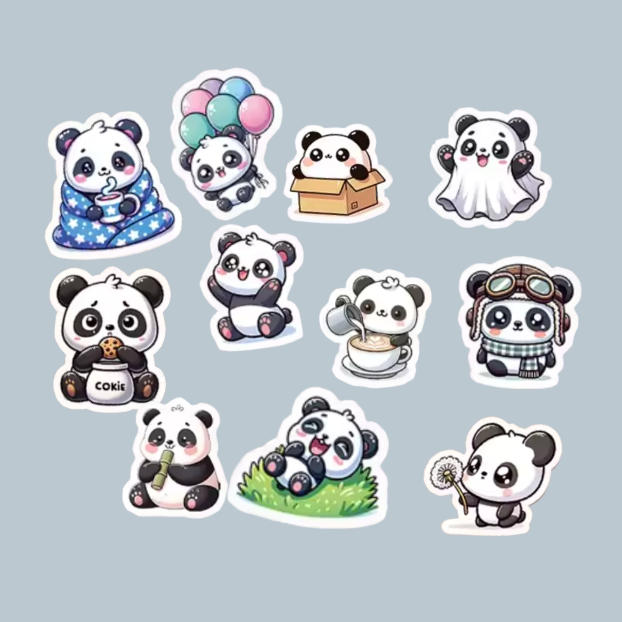 Limited Edition Pookie the Panda Sticker Set